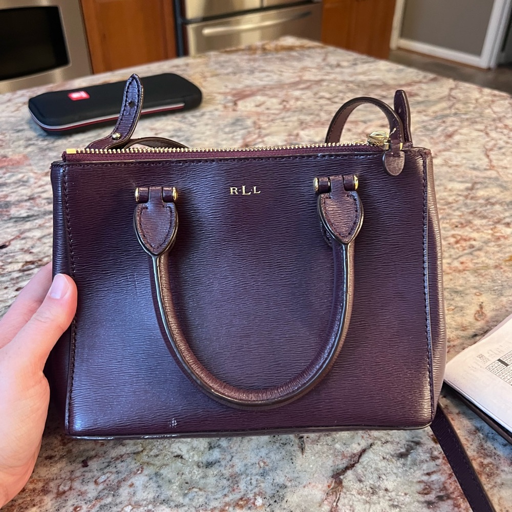 Ralph Lauren Mini Newbury Leather Satchel
